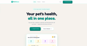 Pet Memo: The App That Helps You Track Your Pet's Health, Visits, and Expenses
